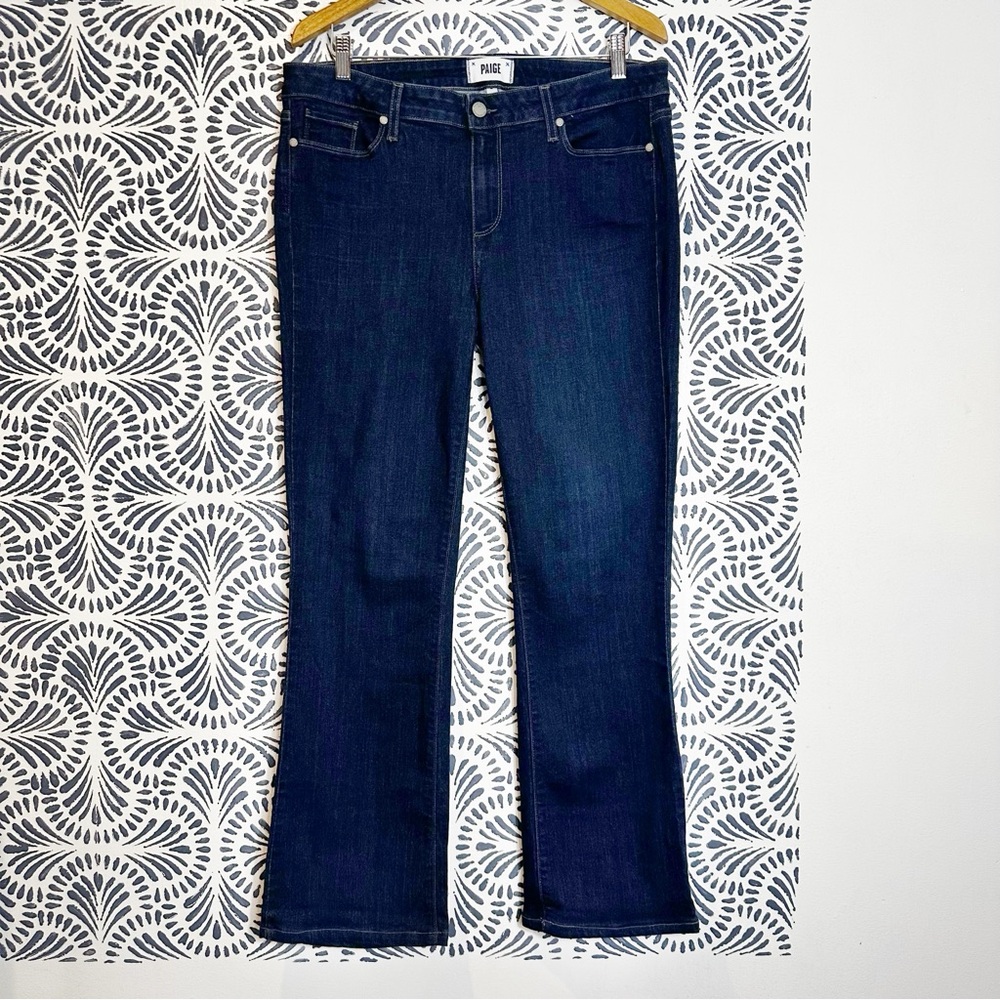 Paige Manhattan Boot Cut Navy Edna Jeans